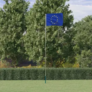 Europos vėliava su stiebu, aliuminis, 5,55m