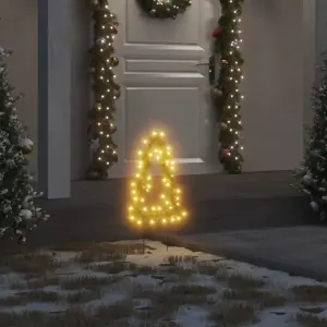 Kalėdų eglutė ant smaigalių, 3 vnt., 50 LED, 30 cm