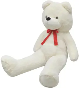 Minkštas žaislinis šuo, pliušinis, baltas, 242 cm