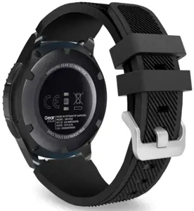 "Tech-Protect" laikrodžio dirželis SmoothBand Samsung Galaxy Watch 46 mm, juodas