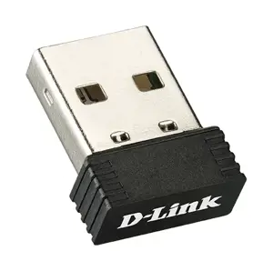 D-Link DWA-121, belaidis, USB, WLAN, "Wi-Fi 4" (802.11n), 150 Mbps, juodas