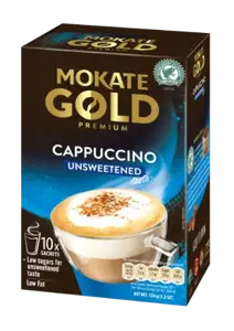 Kavos gėrimas MOKATE Gold Premium Cappuccino, becukrė, 10 x 14g