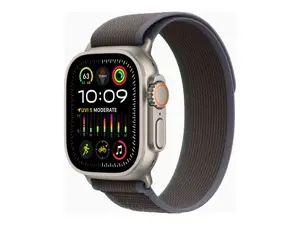 "Apple Watch Ultra 2" GPS + mobilusis ryšys, 49 mm titano korpusas su mėlyna/juoda "Trail Loop" kil…