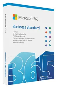 "Microsoft 365 Business Standard", 1 licencija (-os), 1 metai, prenumerata