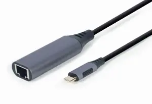GEMBIRD A-USB3C-LAN-01 USB Type-C Gigabit tinklo adapteris erdviai pilkas