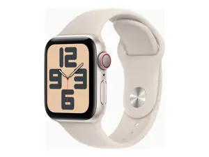 "Apple Watch SE" GPS + mobilusis ryšys 40 mm "Starlight" aliuminio korpusas su "Starlight" sporto d…
