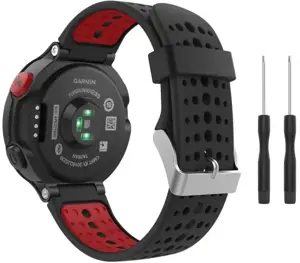 "Tech-Protect" laikrodžio dirželis "Garmin Forerunner 220/230/235/630/735XT", juodas/raudonas