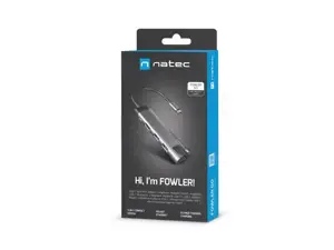 "NATEC Multiport Fowler Go USB-C -> šakotuvas USB 3.0 x2 HDMI 4K USB-C PD RJ45