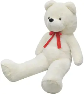 XXL minkštas pliušinis žaislas meškiukas, baltas, 160cm