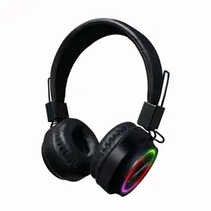 "Esperanza EH219" "Bluetooth" RGB ausinės su galvos juosta, juodos spalvos