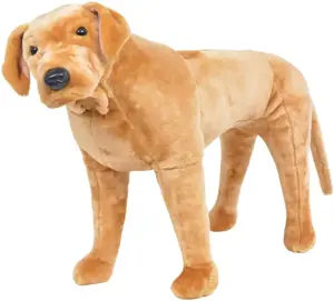 Pliušinis žaislas šuo, labradoras, šviesiai rudas, XXL