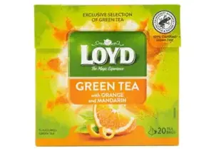 Žalioji arbata LOYD Green Orange&Mandarine, 20 x 1.5g