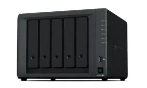 SYNOLOGY DS1522+ Stacionarus kompiuteris su 5 padėklų QUAD CORE 8GB RAM iki 32GB