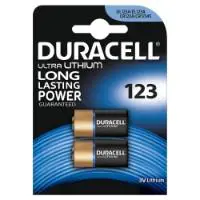 Duracell Ultra 123 BG2, Vienkartinė baterija, CR123A, ličio, 3 V, 2 vnt., juoda, oranžinė