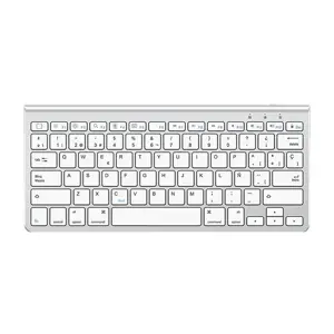 Belaidė "iPad" klaviatūra "Omoton KB088" su planšetinio kompiuterio laikikliu (sidabrinė)