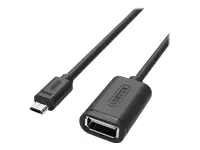 UNITEK Y-C438GBK Unitek OTG USB 2.0 kabelis. AF į microUSB BM, Y-C438GBK