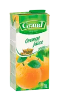Apelsinų sultys GRAND, 100%, 1 l