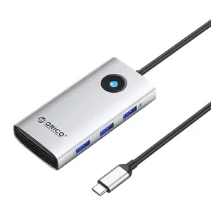 Prisijungimo stotelė HUB 6in1 Orico USB-C, HDMI, 3xUSB (sidabrinė)