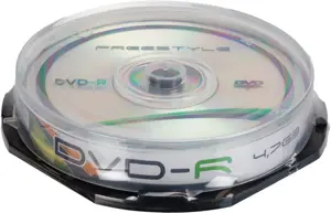 "Freestyle" DVD-R (x10 pakuočių), DVD-R, 120 mm, "Cakebox", 10 vnt., 4,7 GB