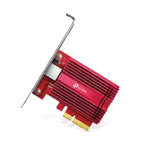 TP-Link TX401, vidinis, laidinis, PCI Express, Ethernet, 10000 Mbps, raudonas