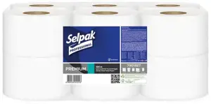 Tualetinis popierius SELPAK, PRO Premium Center feed, 2 sluoksniai, 545 lapeliai, 120 m