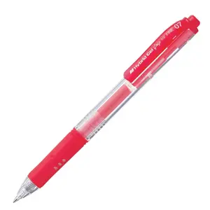 Automatinis rašiklis PENTEL HYBRID GEL GRIP K157, 0,7 mm., raudona