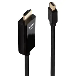 "Lindy Kabel Mini DisplayPort/HDMI 4K30 (DP: passiv) 2 m, DisplayPort, HDMI A tipo (standartinis), …