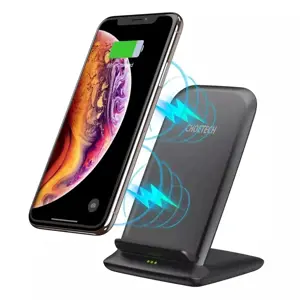 Choetech Qi 15W wireless charger for phone headphones black (T555-F)