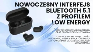 "Savio" TWS-09 IPX5 ausinės / ausinės Belaidės ausinės su "Bluetooth" juoda