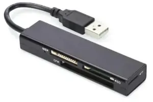 EDNET USB 2.0 kortelių skaitytuvas su 4 prievadais Palaiko MSSDT-flashCF formatus