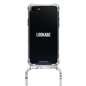 "Lookabe" vėrinys "iPhone X/Xs" sidabrinis gyvatės karoliai018