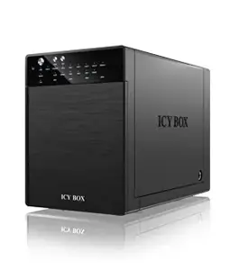 ICYBOX IB-RD3640SU3 Išorinis "IcyBox" 4x 3,5 USB 3.0, eSATA prievadas, RAID 0, 1, 3, 5, 10, juodas