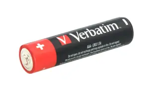 Verbatim AAA Alkaline Batteries, Single-use battery, AAA, Alkaline, 1.5 V, 10 pc(s), Black, Red