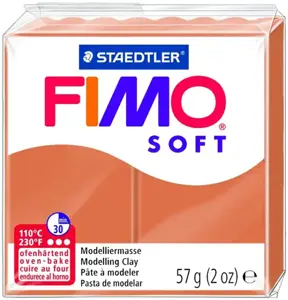 Modelinas FIMO SOFT, 57 g, konjako ruda sp.