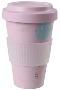 Stoneline Awave puodelis kavai išsinešti 21956, talpa 0,4 l, silikonas/rPET, rožinis