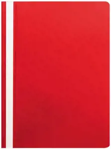Segtuvėlis dokumentams su įsegėle ELLER A4,  (pak. -25 vnt.), raudonas