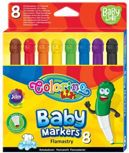 Flomasteriai Colorino Kids Baby, 8 spalvų