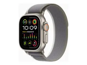 "Apple Watch Ultra 2" GPS + mobilusis ryšys, 49 mm titano korpusas su žalia/pilka "Trail Loop" kilp…