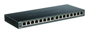 D-Link 16 prievadų gigabitinis nevaldomas komutatorius, nevaldomas, Gigabit Ethernet (10/100/1000),…