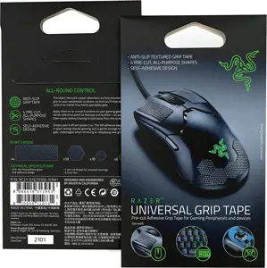 "Razer" universali lipni juosta periferiniams įrenginiams ir žaidimų įrenginiams, 4 pakuotės, juoda