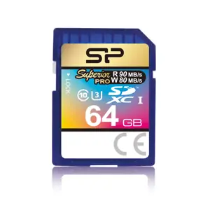 "Silicon Power" SDXC 64 GB, 64 GB, SDXC, 90 MB/s, 45 MB/s, mėlyna
