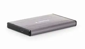 GEMBIRD EE2-U3S-3-LG USB 3.0 2,5 colių HDD korpusas iš šukuoto aliuminio, šviesiai pilkos spalvos