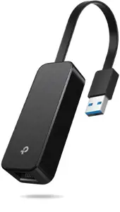 "TP-Link" USB 3.0-Gigabit Ethernet tinklo adapteris, laidinis, USB, Ethernet, 1000 Mbps, juodas