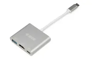 "IBOX" KONCENTRATORIUS USB TYPE-C POWER DELIVERY + HDMI + USB A