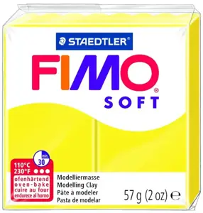 Modelinas FIMO SOFT, 57 g, citrinų geltona sp.