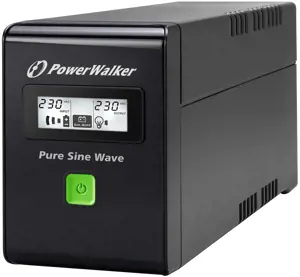 POWERWALK VI 600 SW FR Power Walker UPS Line-Interactive 600VA 2x PL 230V, PURE SINE, RJ11/RJ45, US…