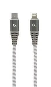 GEMBIRD CC-USB2B-CM8PM-1.5M Aukščiausios kokybės medvilninis pintas 1,5 m ilgio įkrovimo duomenų ka…