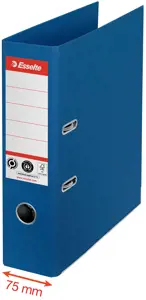 Segtuvas ESSELTE No1 CO2 Neutral, A4, kartoninis, 75 mm, mėlyna