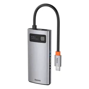 Baseus Metal Gleam 4in1 multifunctional HUB USB Type C - USB Type C Power Delivery 100 W | HDMI 4K …
