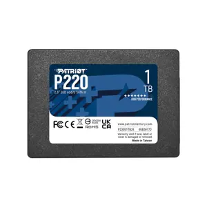 SSD diskas PATRIOT MEMORY P220S1TB25 1000 GB, 2.5", Serial ATA III